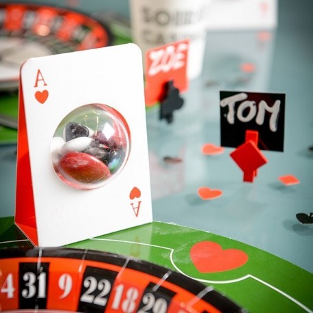 Carte à jouer porte dragées