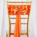 Noeud de chaise satin orange