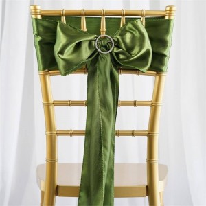 Noeud de chaise satin vert olive  Les Couleurs du Mariage  Mariage et
