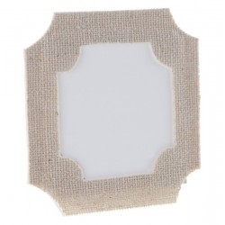Marque-place cadre naturel coton