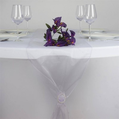 Tissu Organza Blanc 1,5 X 2 M – Polyester Léger Et Transparent – Pour Décoration Mariage, Nappes, Centres De Table, DIY, Couture
