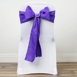 Noeud de chaise polyester violet