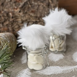 Mini pot en verre à bonbons