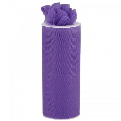 Rouleau de tulle violet 15 cm 