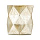 Vase origami doré