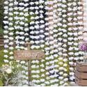 Rideau de cérémonie fleurs blanches