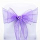 Noeud de chaise organza mariage violet par 10