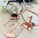 Numéro de table rose gold