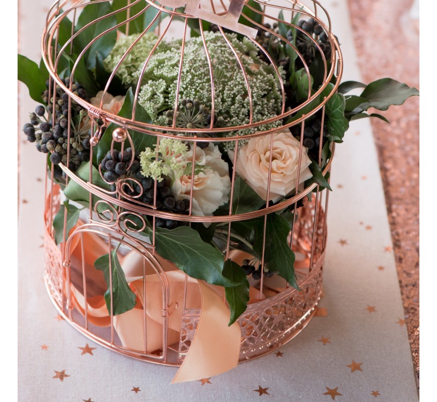 Cage à Oiseaux Rose Gold Les Couleurs Du Mariage Mariage