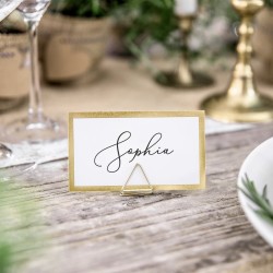 Porte nom triangle doré par 10