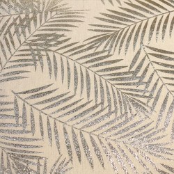 Chemin de table lin palmier doré