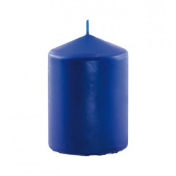 Bougie Cylindrique bleu roi 10 cm