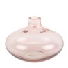 Vase verre fumé vieux rose