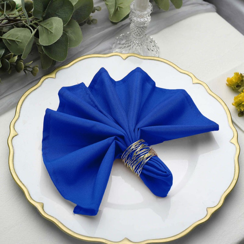 serviette bleu turquoise 100% polyester pour mariage et receptions