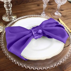 serviette de table violette