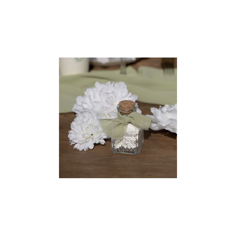 Pot carré Vintage en verre