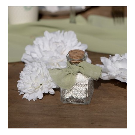 Pot carré Vintage en verre