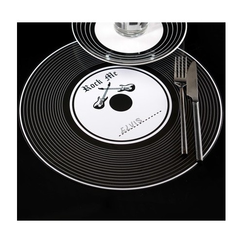 Disque Vinyle 33 Tours ardoise marque-table 21,5cm 