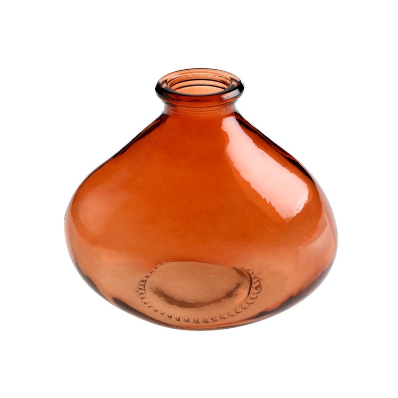 Vase en verre terracotta