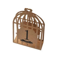 Numéro de table cage a oiseaux