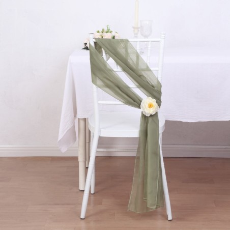 3 Rouleaux De Ruban En Mousseline De Soie à Franges 1,38 "x 5 M Pour