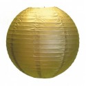 Lanterne chinoise 20 cm métallisée dorée