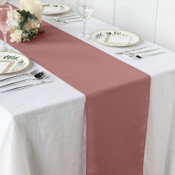 Chemin de table polyester cannelle