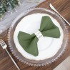 Serviette de table mariage vert olive