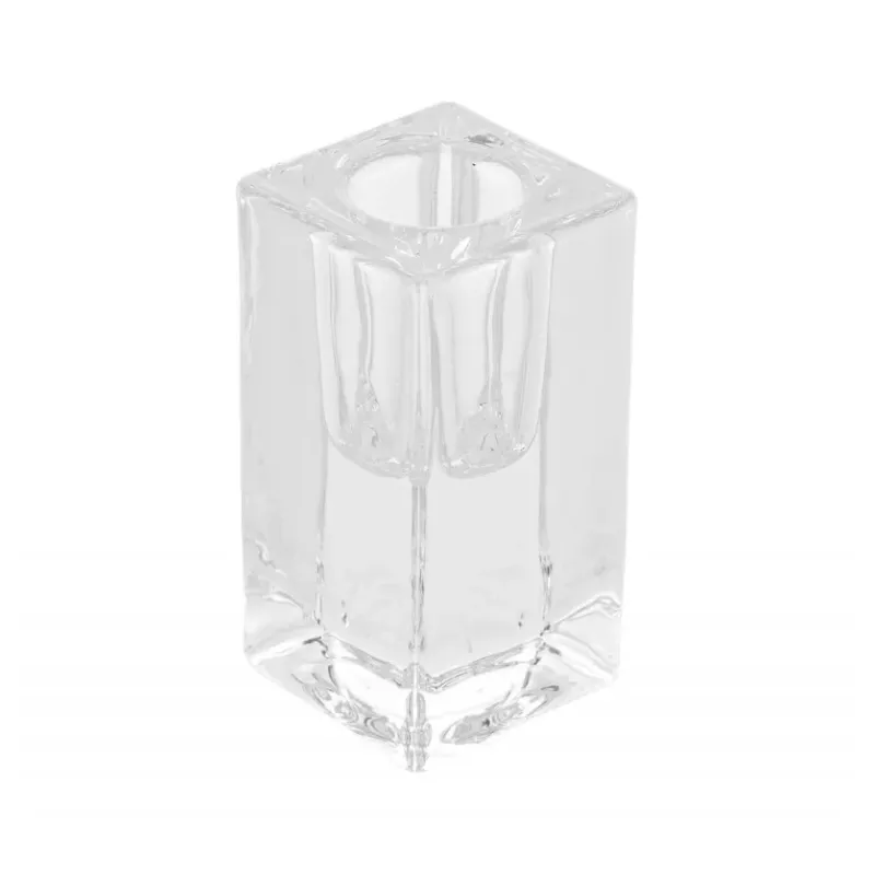 BOUGEOIR FLAMBEAU VERRE SMOOTH TRANSPARENT