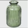 Bouteille en verre olive