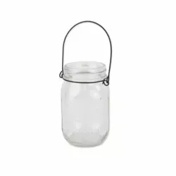 VASE PHOTOPHORE STORAGE ANSE METAL NOIR