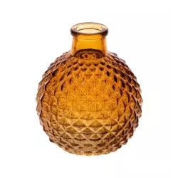 Vase boule ambre