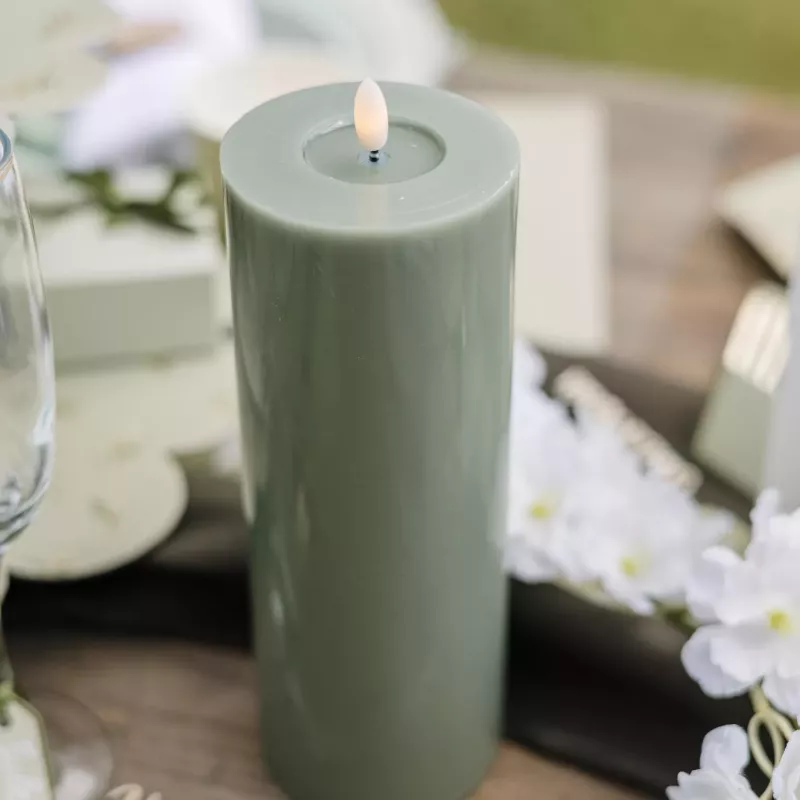 Fustylead Bougies Sans Flamme, Trèfle Porte-bonheur Vert De