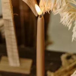 2 Bougies cierge LED camel