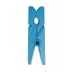 Pince en bois bleu turquoise