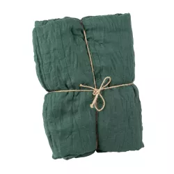 Chemin de table cheesecloth vert anglais