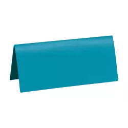 Marque place rectangulaire bleu turquoise