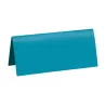 Marque place rectangulaire bleu turquoise