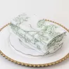Serviette de table florale sauge