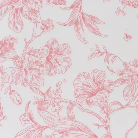 Serviette de table florale rose
