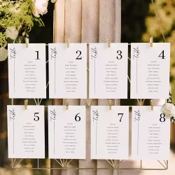 Plan de table géométrique doré
