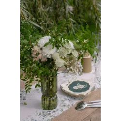 Vase cylindrique vert