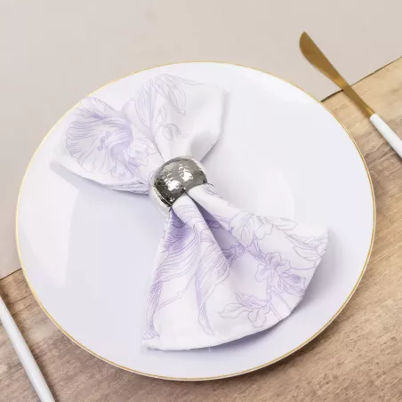 Serviette de table lavande florale