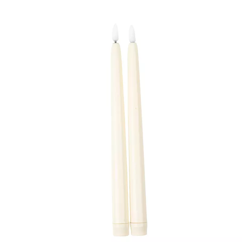 2 Bougies LED Flambeau Ivoire 2 Bougies LED Flambeau Ivoire