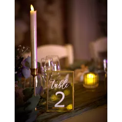 Cadre en verre métal doré