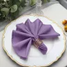 Serviette de table améthyste par 5