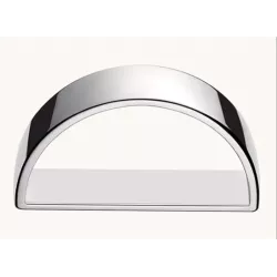 Rond de serviette strass parme par 5