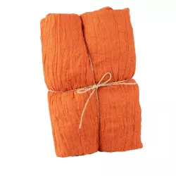 Chemin de Table gaze de coton Orange