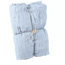 Chemin de table cheesecloth dusty blue