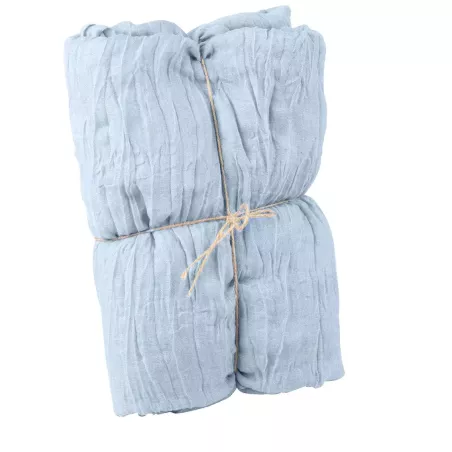 Chemin de table cheesecloth dusty blue